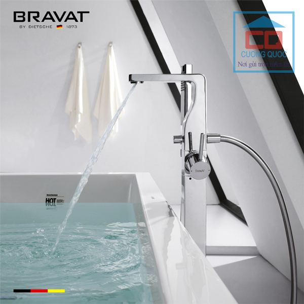 Vòi sen tắm đặt sàn cao cấp Bravat F66061C-B3-ENG