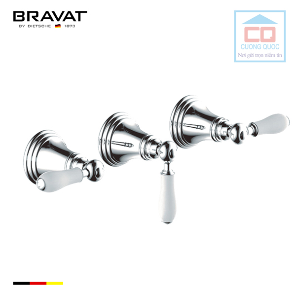 Bộ điều chỉnh nhiệt độ vòi xả bồn và vòi sen tắm Bravat P69223CP-ENG