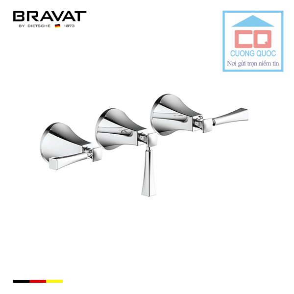 Bộ điều chỉnh nhiệt độ vòi xả bồn và vòi sen tắm Bravat P69225CP-ENG