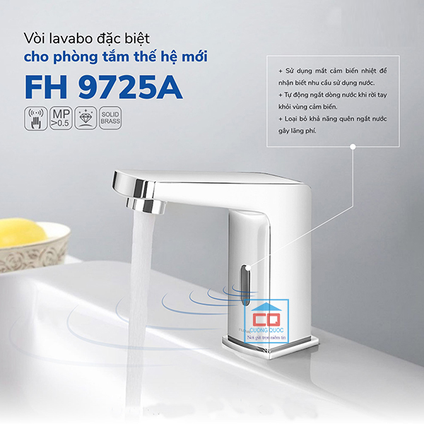 Vòi lavabo cảm ứng Flova FH 9725A