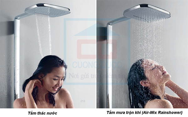 Công nghệ tắm thác và tắm mưa trộn khí