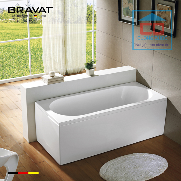 Bồn tắm góc đặt sàn cao cấp Bravat B25505W-5