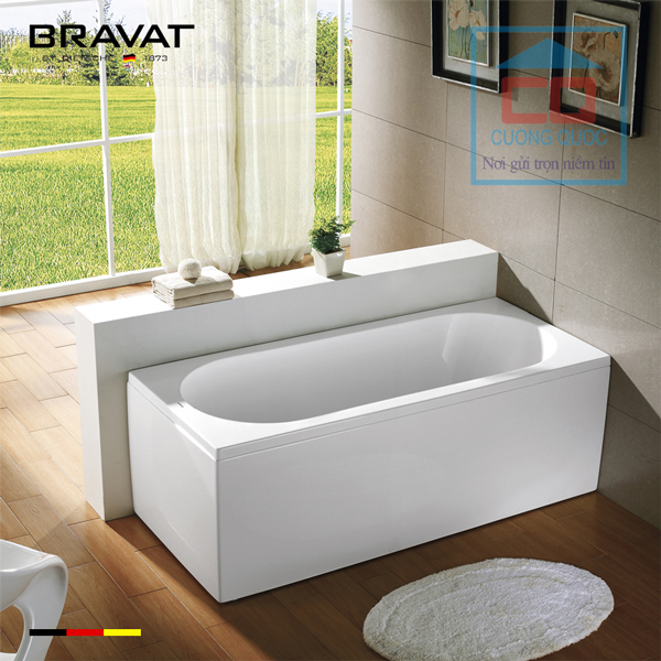 Bồn tắm góc đặt sàn cao cấp Bravat B25705W-5