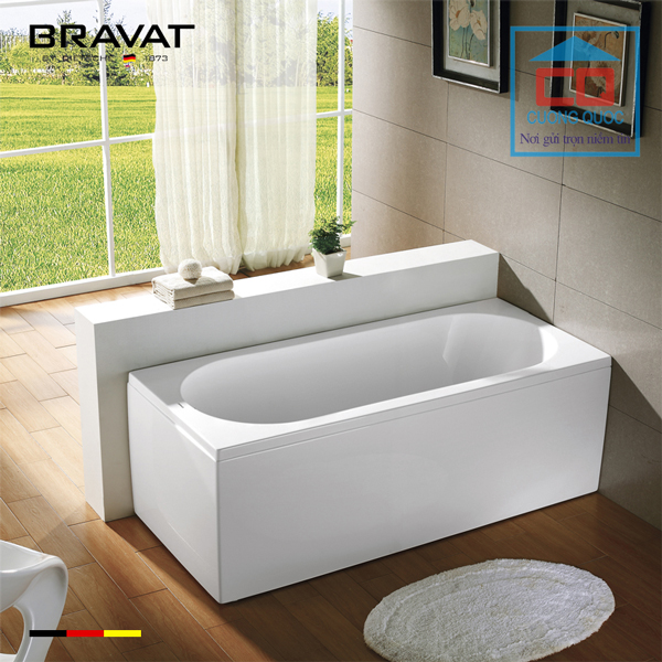 Bồn tắm góc đặt sàn cao cấp Bravat B25805W-5A