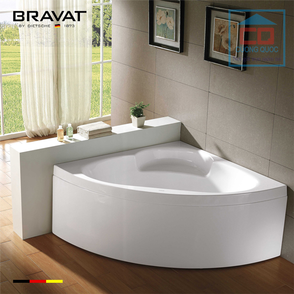 Bồn tắm góc đặt sàn cao cấp Bravat B25202W-5
