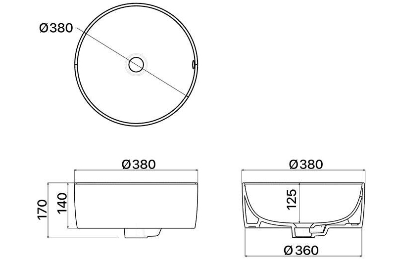 Bản vẽ kỹ thuật lavabo Caesar L5225