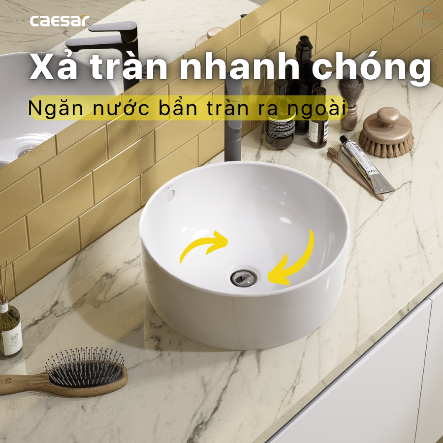 Chậu rửa Caesar L5225 chống tràn