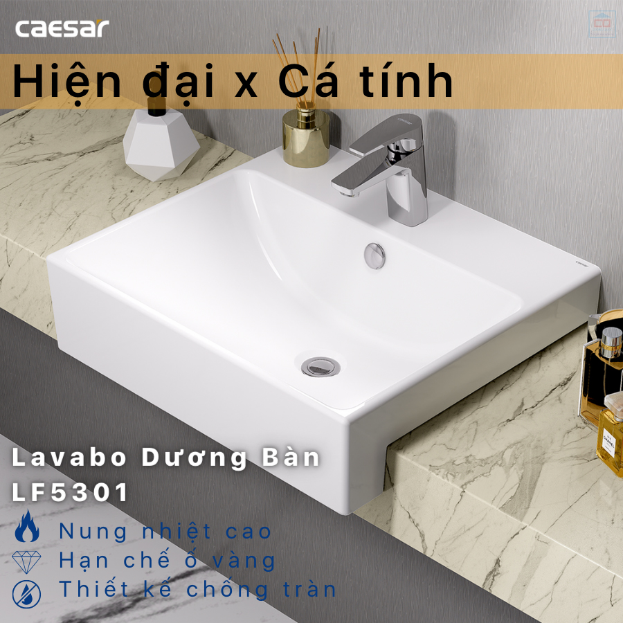 Chậu rửa mặt Caesar LF5301