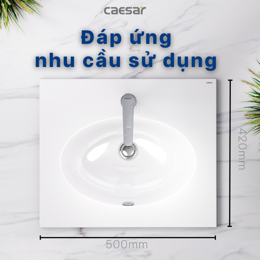 Kích thước lavabo Caesar L5022