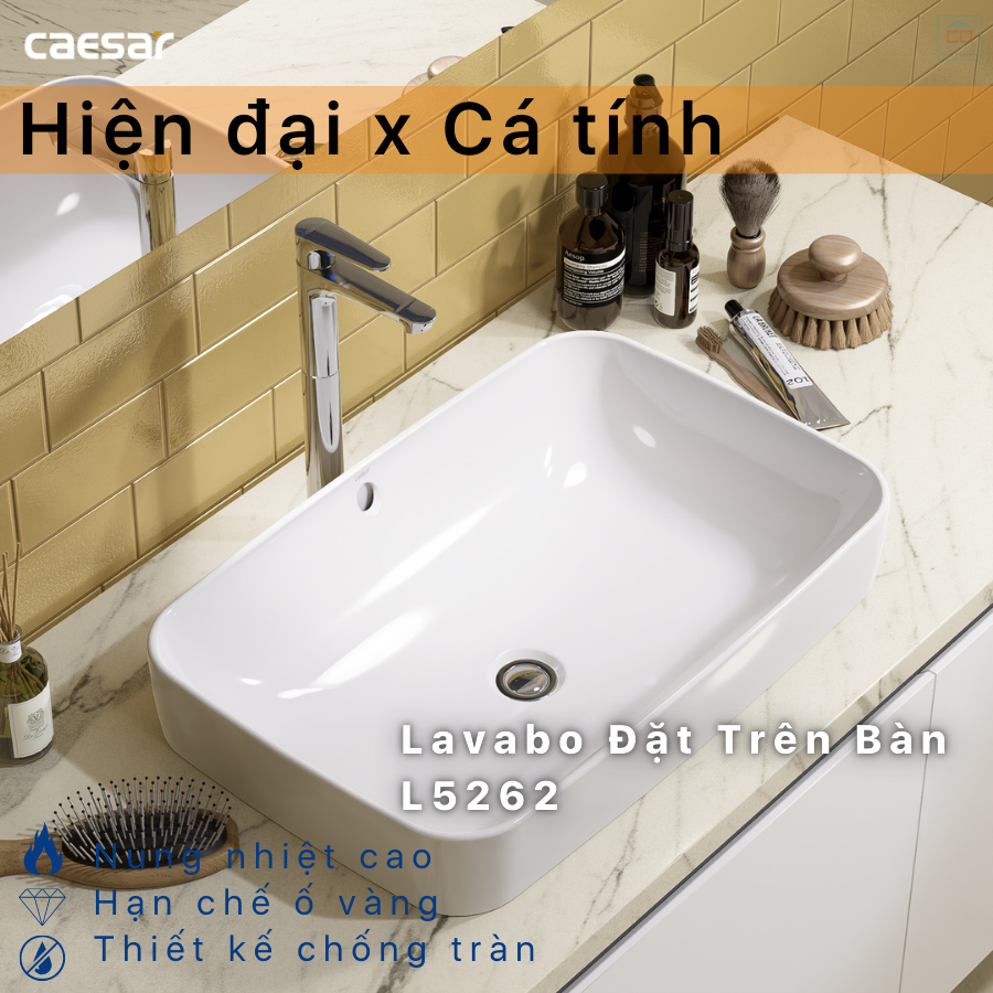 Lavavo đặt bàn Caesar L5262