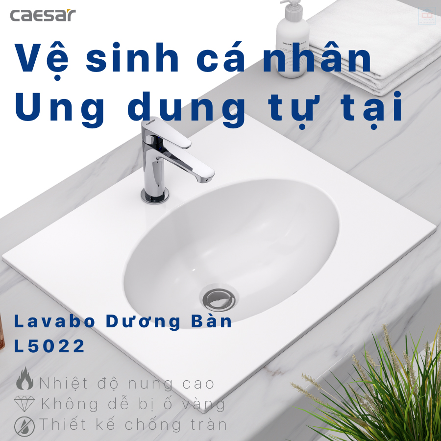 Lavabo dương bàn Caesar L5022