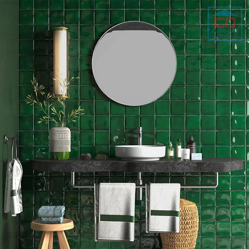 Phối cảnh gạch thẻ ceramic M1112