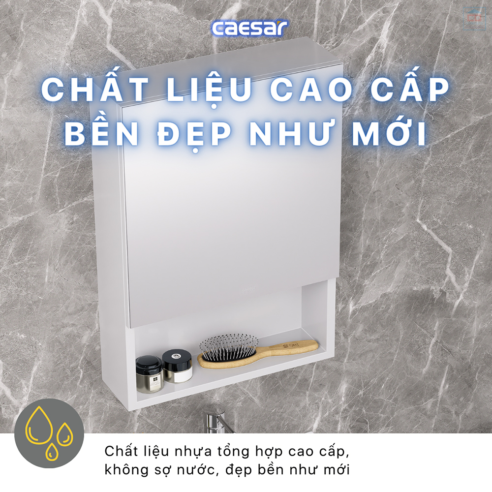 Chất liệu tủ gương Caesar EM0145V cao cấp