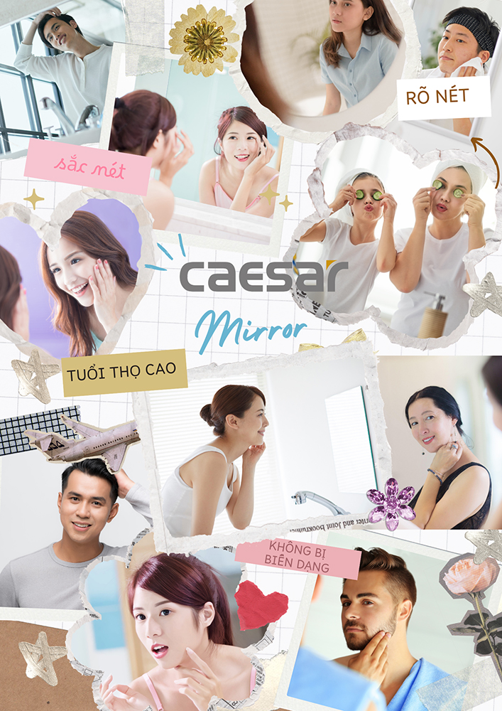 Gương treo nhà tắm Caesar