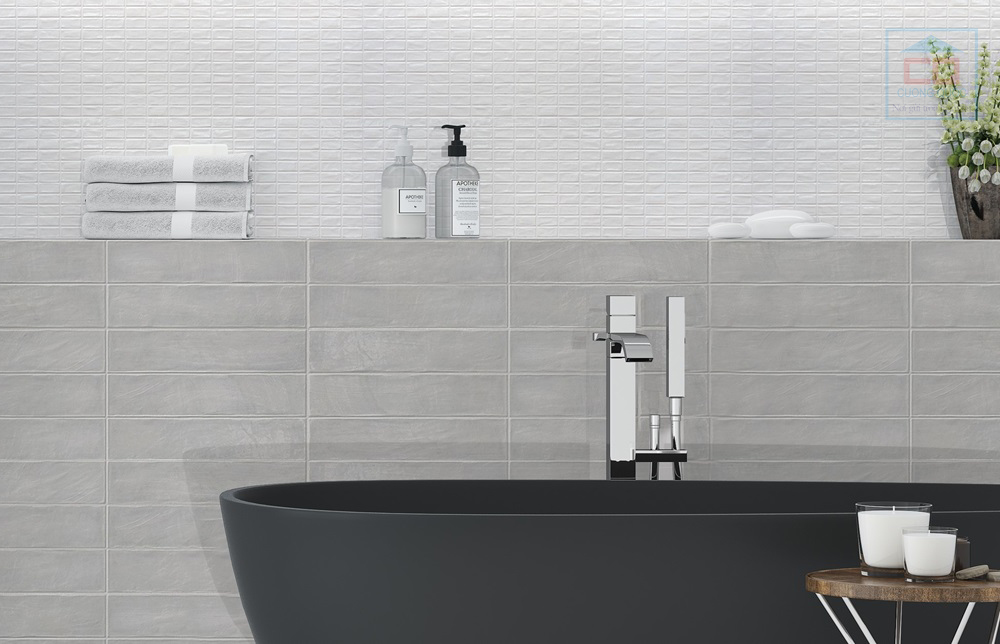 Phối cảnh gạch thẻ 75x300 mm PSTA75303