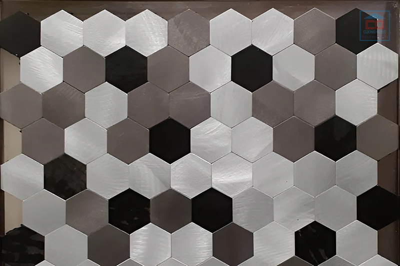 Gạch mosaic kim loại