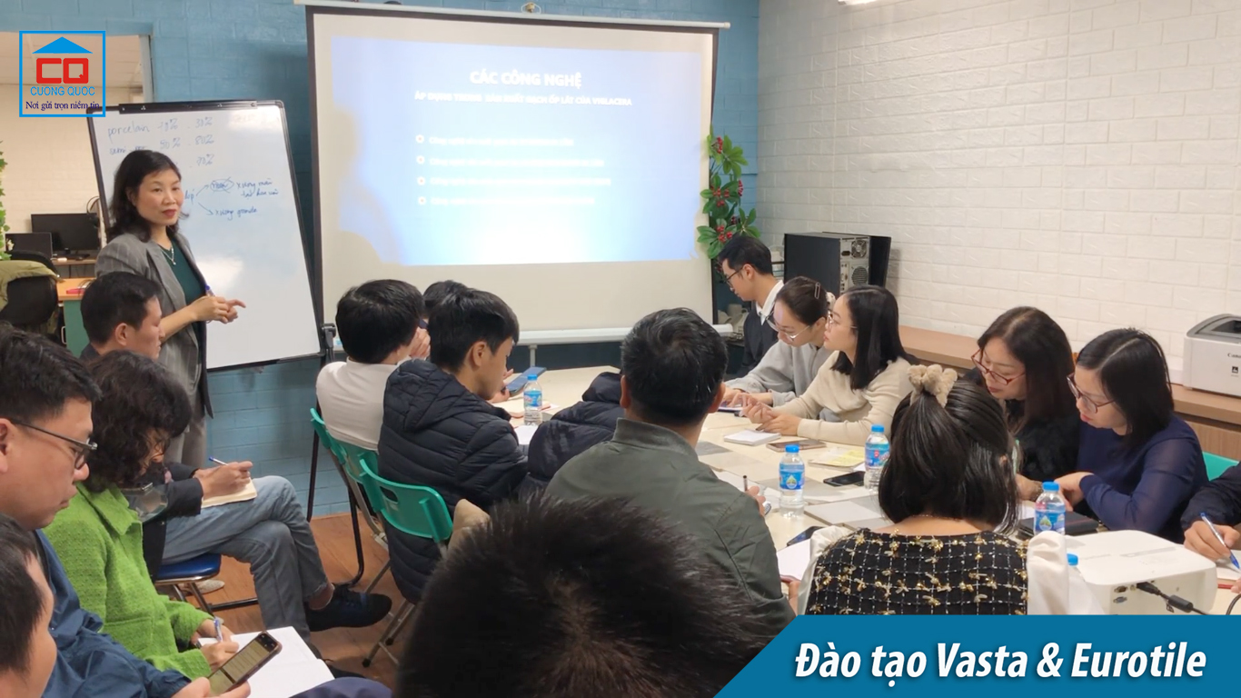 Đào tạo chuyên môn sản phẩm đá nung kết Vasta và Eurotile