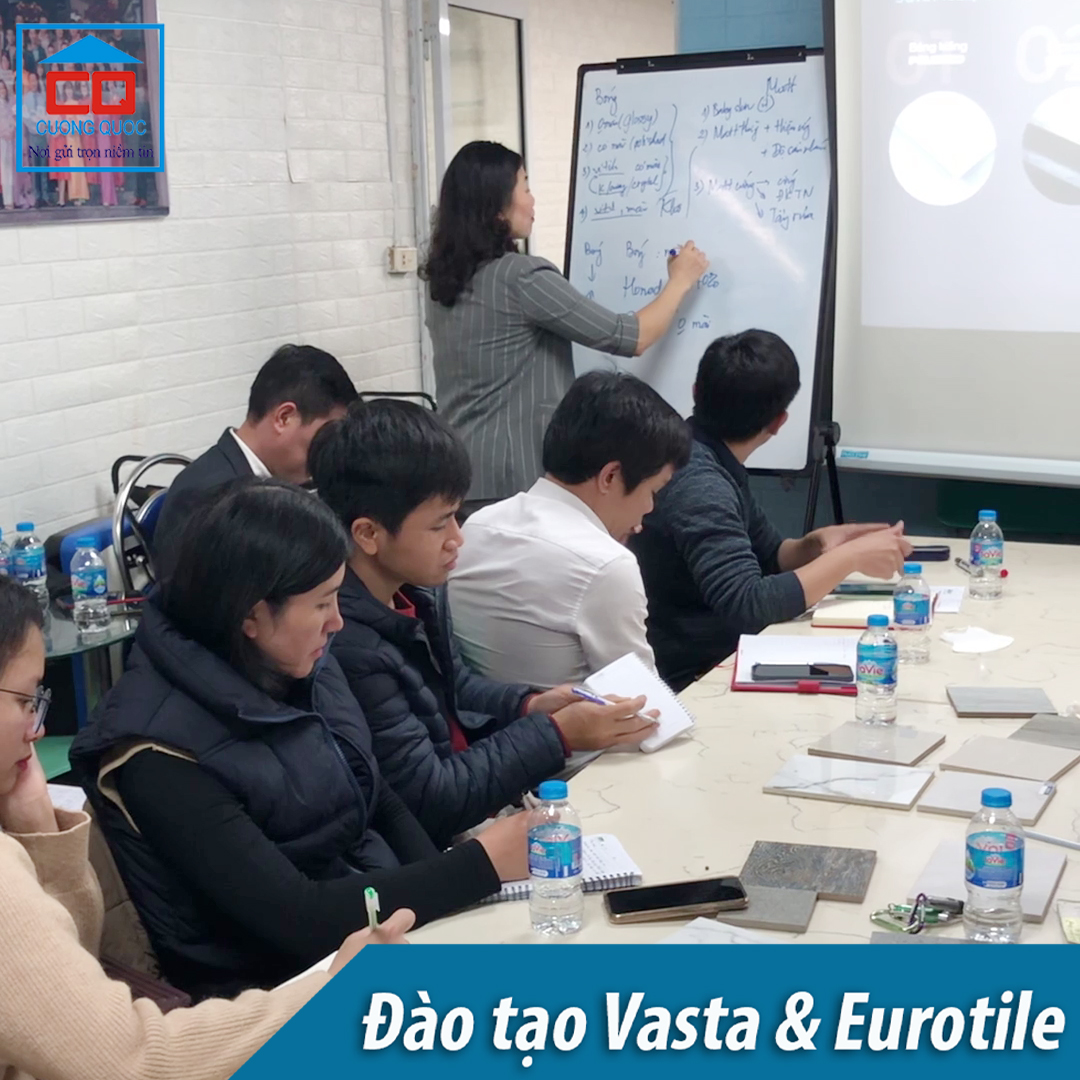 Đào tạo chuyên môn sản phẩm đá nung kết Vasta và Eurotile