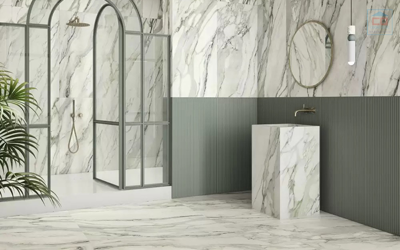 Cách phối gạch ốp tường và lát nền đẹp