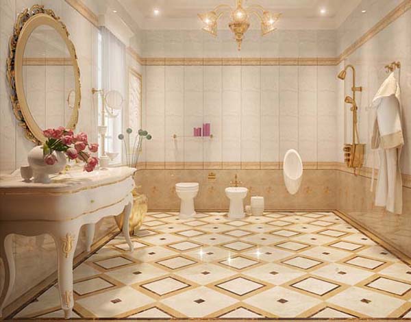 Phòng tắm sang trọng phong cách tân cổ điển