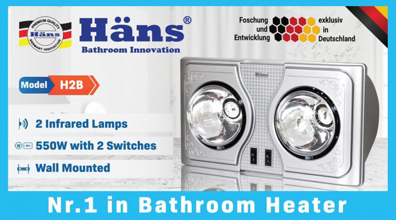 Đèn sưởi nhà tắm Hans