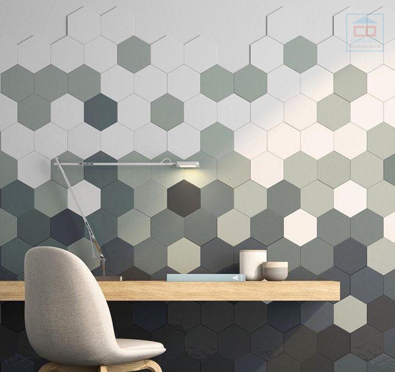Gạch ốp tường lục giác