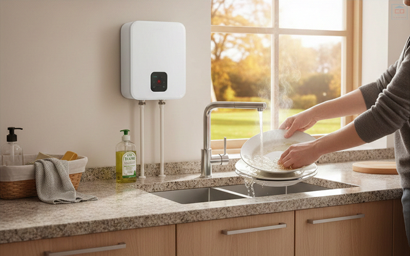 Có nên lắp bình nóng lạnh cho nhà bếp