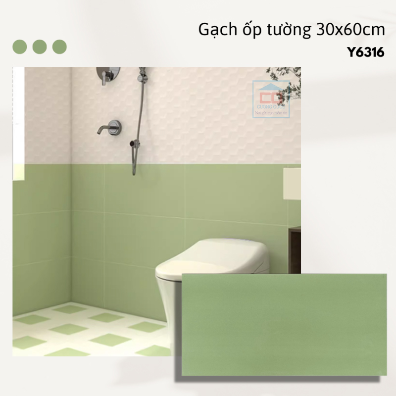 Phối cảnh gạch ốp tường Y6316