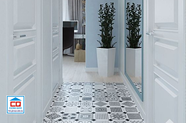 gạch l&aacute;t nền đẹp 2019 h&agrave;nh lang-2