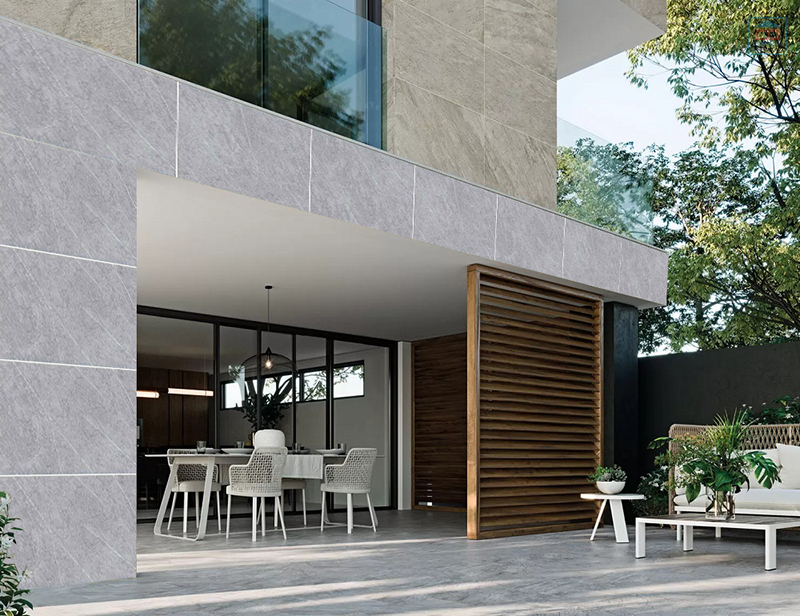 Gạch khổ lớn ốp mặt tiền