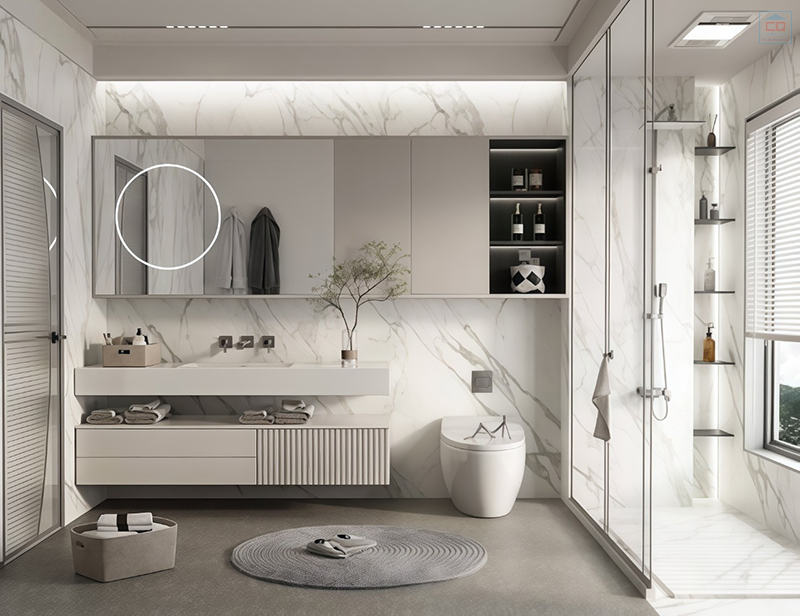 Tối ưu không gian lưu trữ phòng tắm