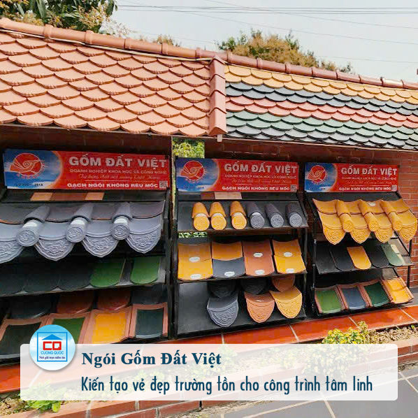 Các sản phẩm ngói của Gốm Đất Việt