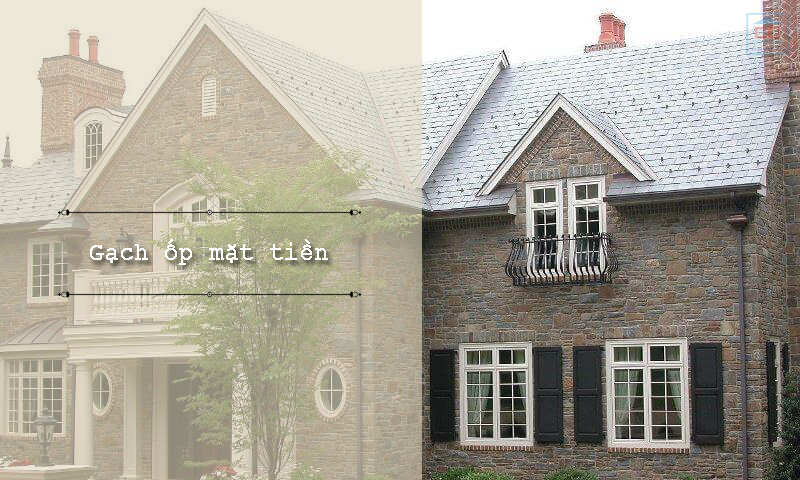 Có nên ốp gạch mặt tiền nhà