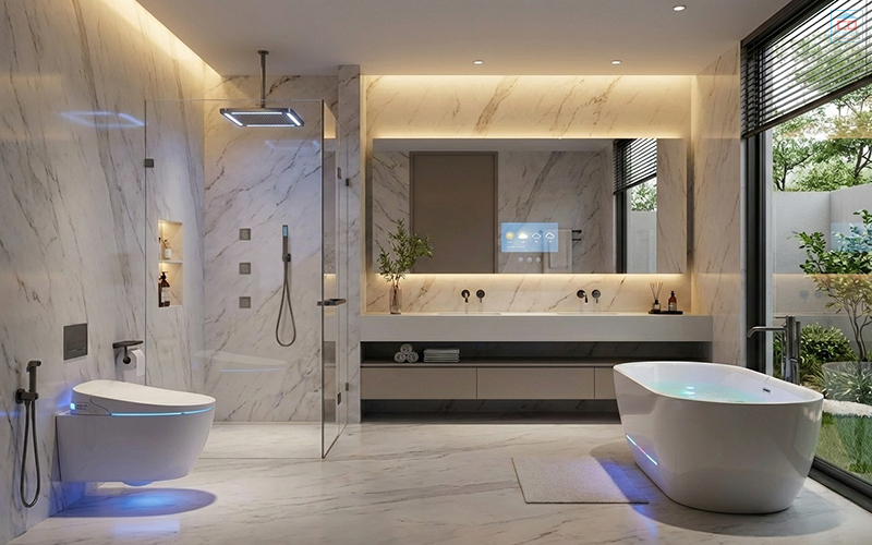 Có nên đầu tư nội thất phòng tắm thông minh