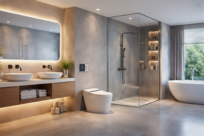 Nội thất phòng tắm thông minh