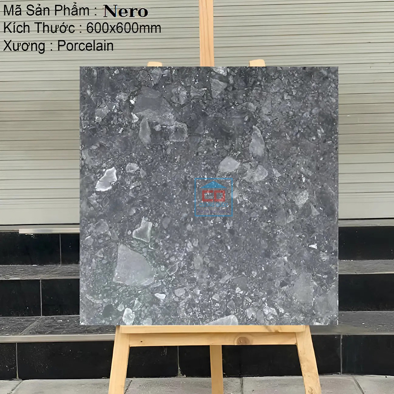 Gạch lát nền Terrazzo Nero