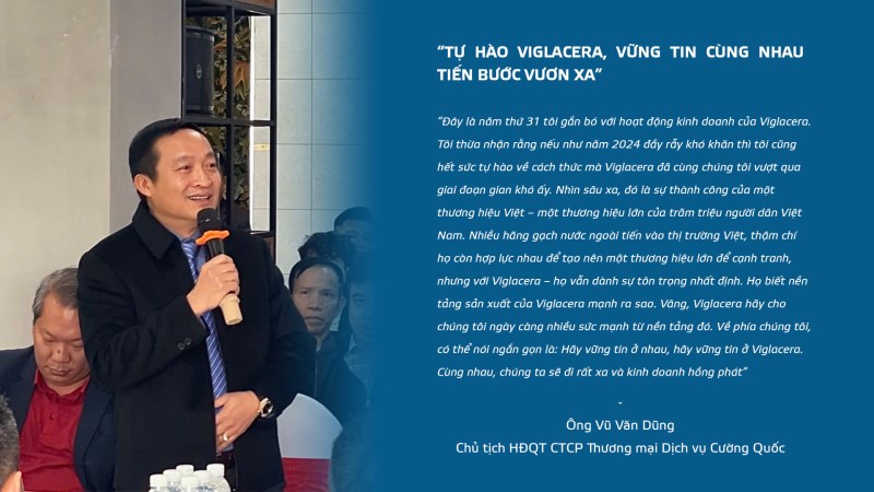 Tự hào là nhà phân phối gạch ốp lát Viglacera – Công ty Cường Quốc đồng hành phát triển bền vững