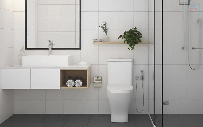 Cách bố trí thiết bị vệ sinh cho phòng tắm nhỏ