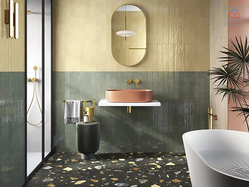 Cách phối màu gạch thẻ để tạo không gian đẹp mắt