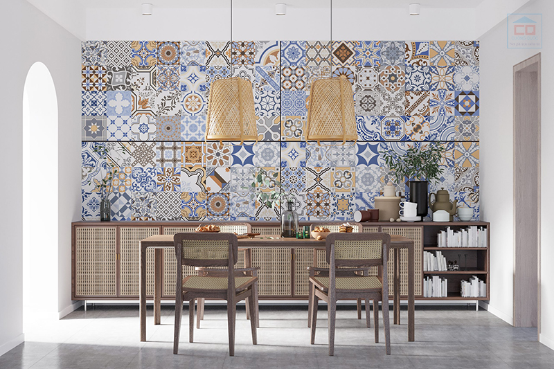 Ứng dụng sáng tạo của gạch bông men trong thiết kế