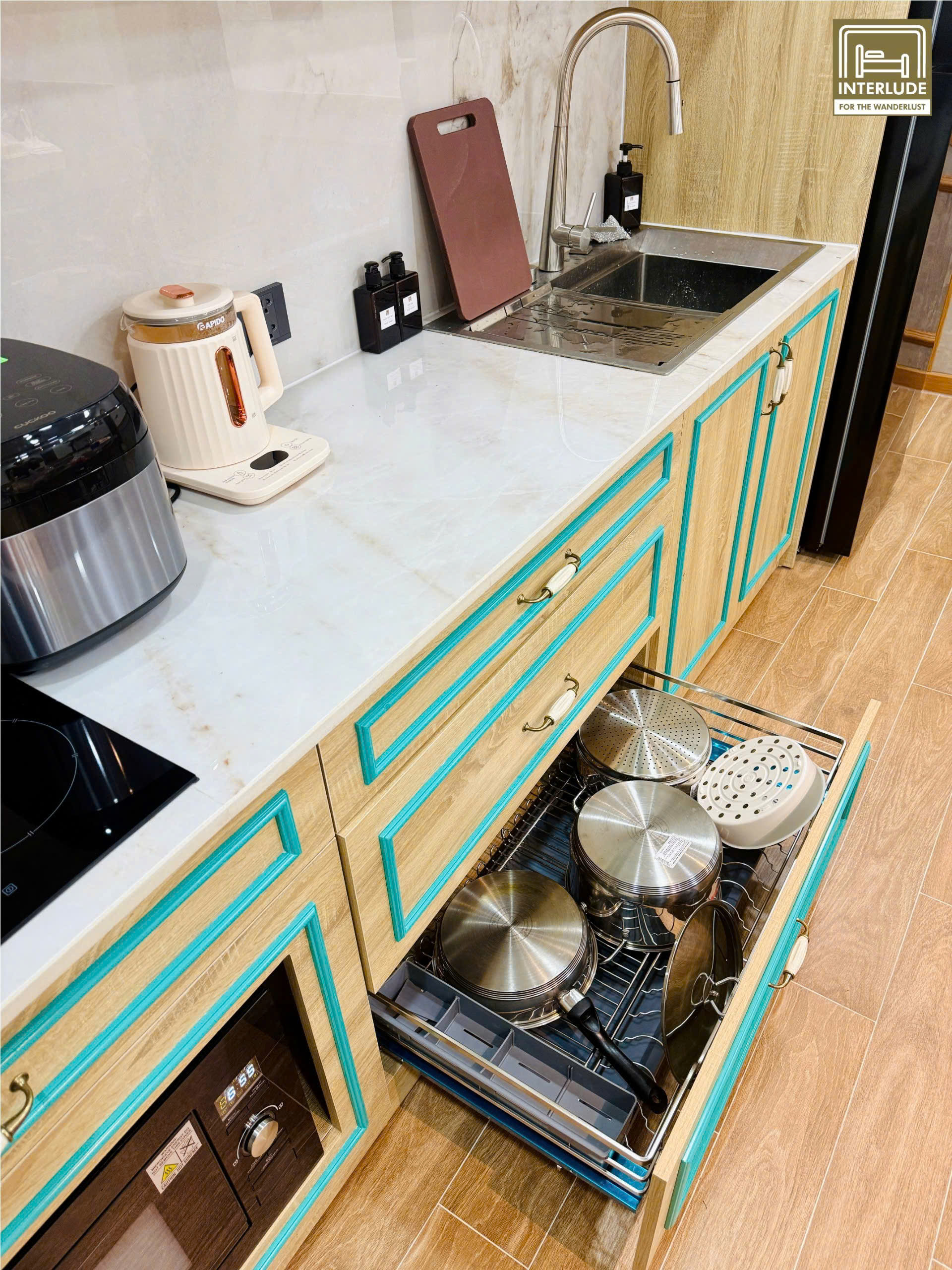 Hình ảnh thực tế công trình sử dụng đá nung kết Vasta Macchia Vecchia