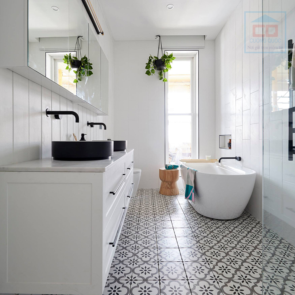 Phòng mẫu gạch bông men F30028