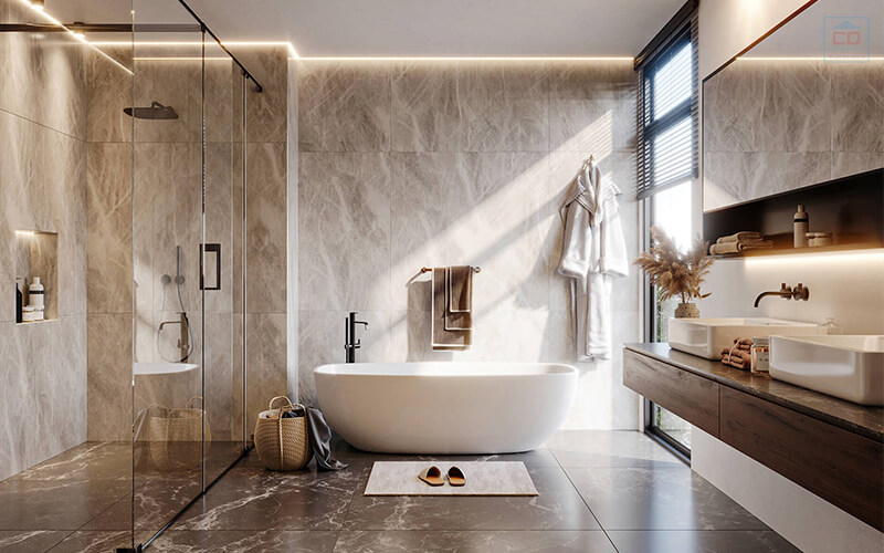 Chọn thiết bị vệ sinh phù hợp với thiết kế nội thất