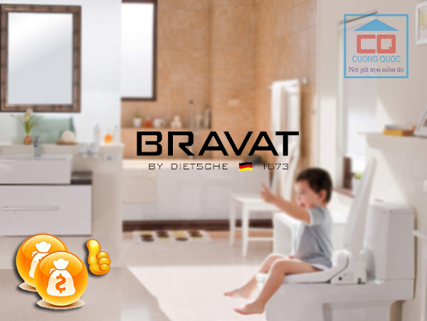 Bồn cầu  cao cấp Bravat với mức giá hợp lý cho mọi phân khúc khách hàng