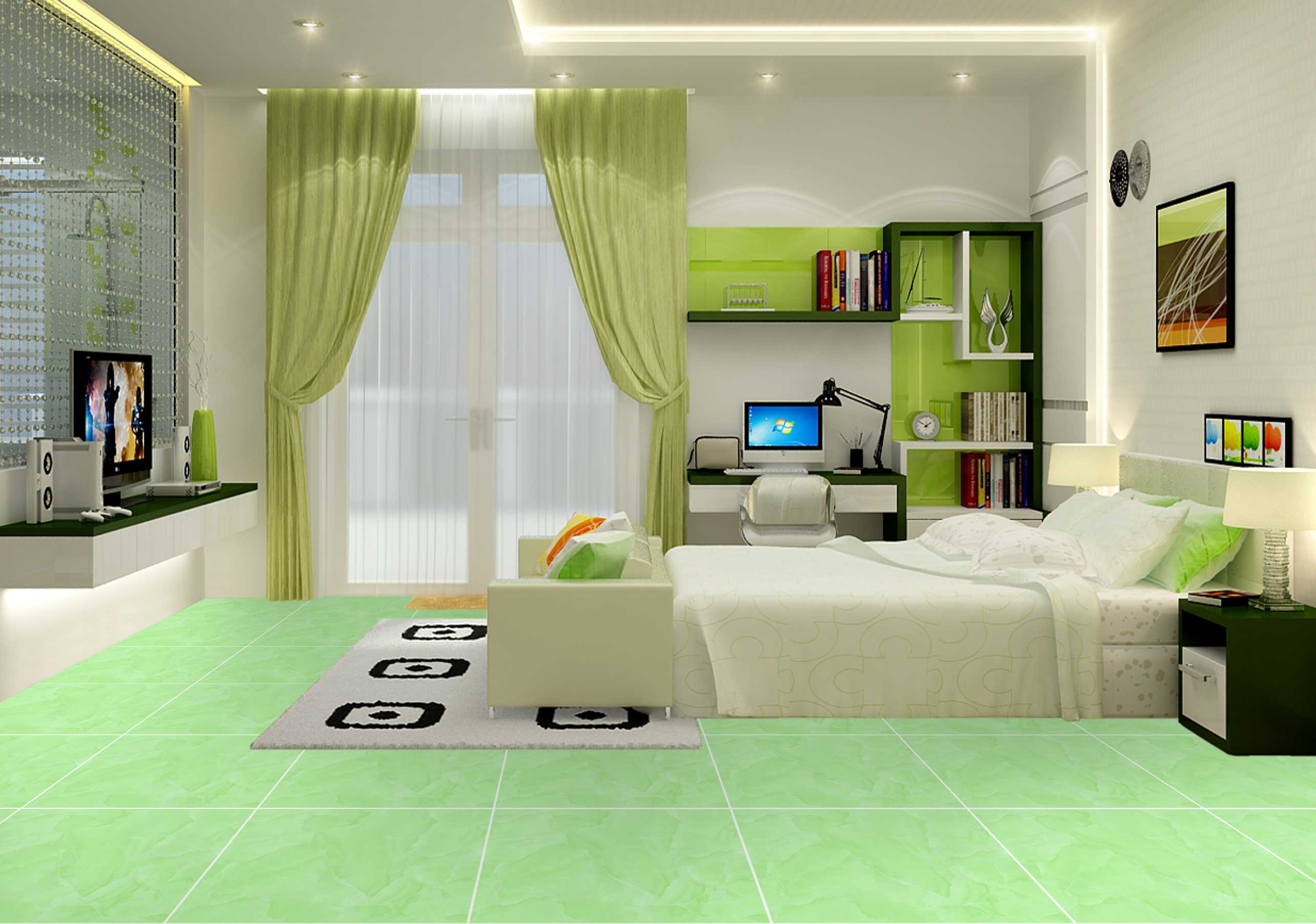 gạch l&aacute;t nền cao cấp