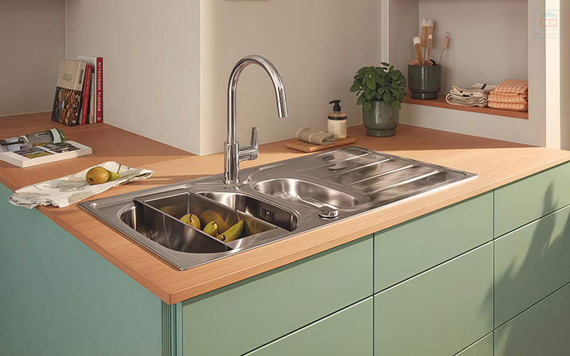 Các chất liệu chậu rửa bát phổ biến hiện nay