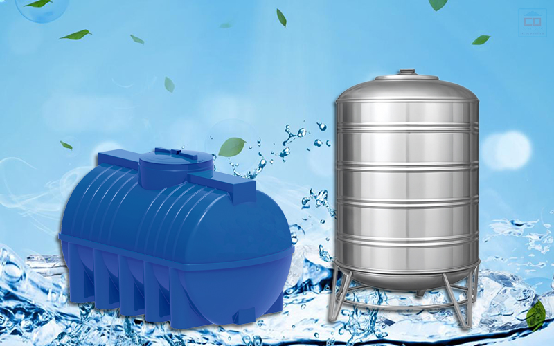 Nên chọn bồn nước nhựa hay inox? So sánh chi tiết