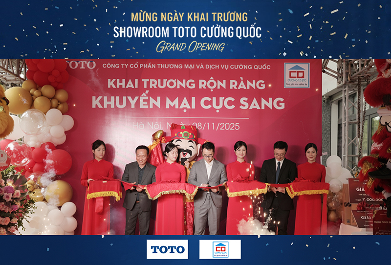 Tưng bừng khai trương showroom TOTO Cường Quốc