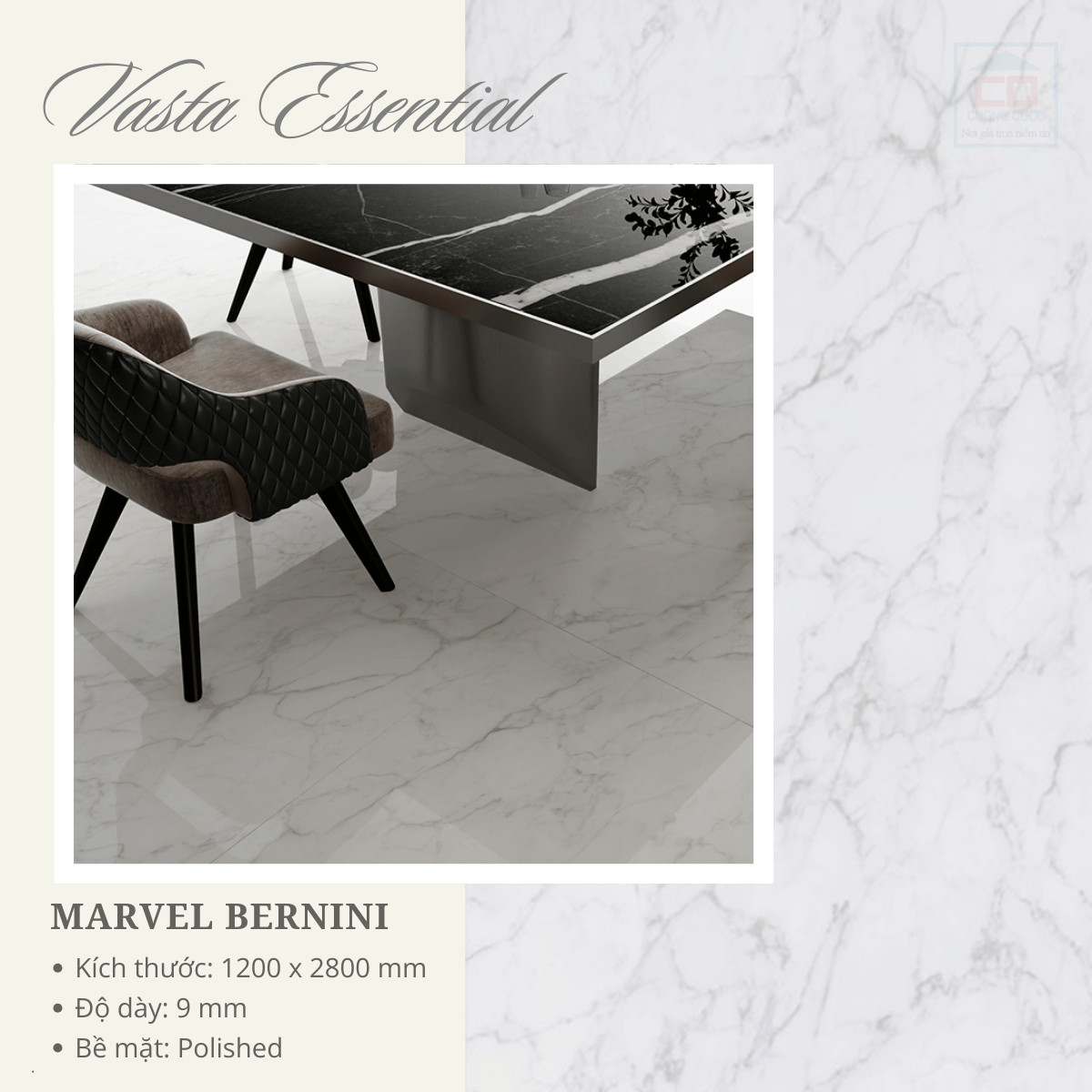 Các mẫu đá và phối ảnh Vasta Essential