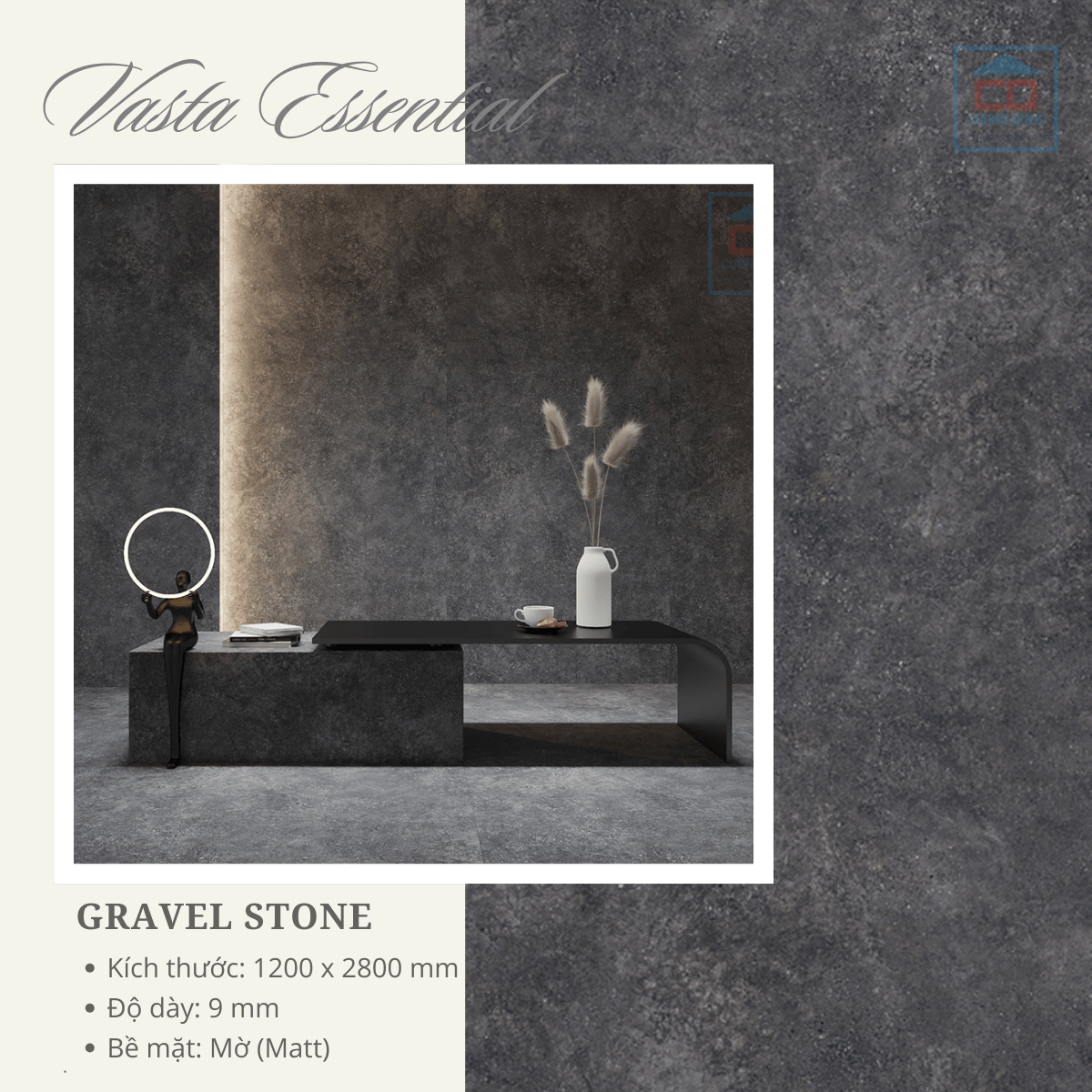 Các mẫu đá và phối ảnh Vasta Essential